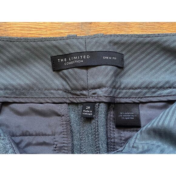 The LIMITED 'Drew Fit' Gray Low-Rise Pants sz 2R - Picture 4 of 12